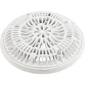 CMP 25531-000-000 white 8 inch Galaxy gunite main drain lid and frame