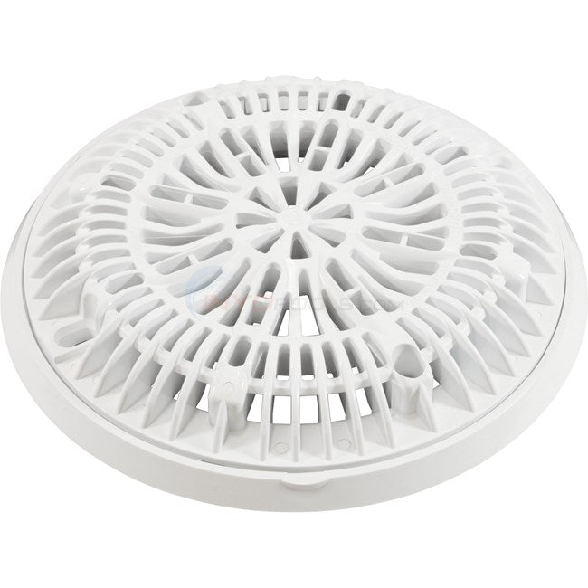 CMP 25531-000-000 white 8 inch Galaxy gunite main drain lid and frame