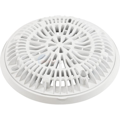 CMP 25531-000-000 white 8 inch Galaxy gunite main drain lid and frame