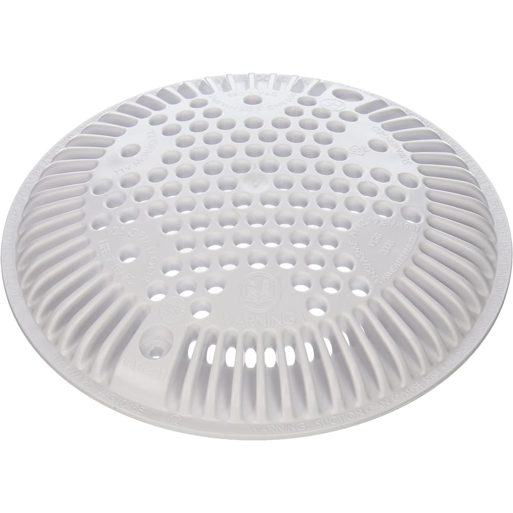 Hayward WGX1048E white round suction outlet cover