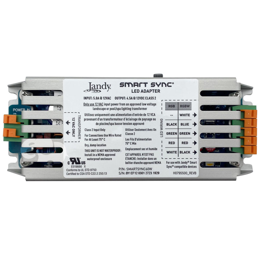 Jandy IWCSS60W Infinite WaterColors Smart Sync 60W LED Adapter