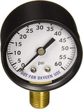 Super-Pro 80960BU 2 inch 0-60 PSI 1/4 inch back mount pressure gauge